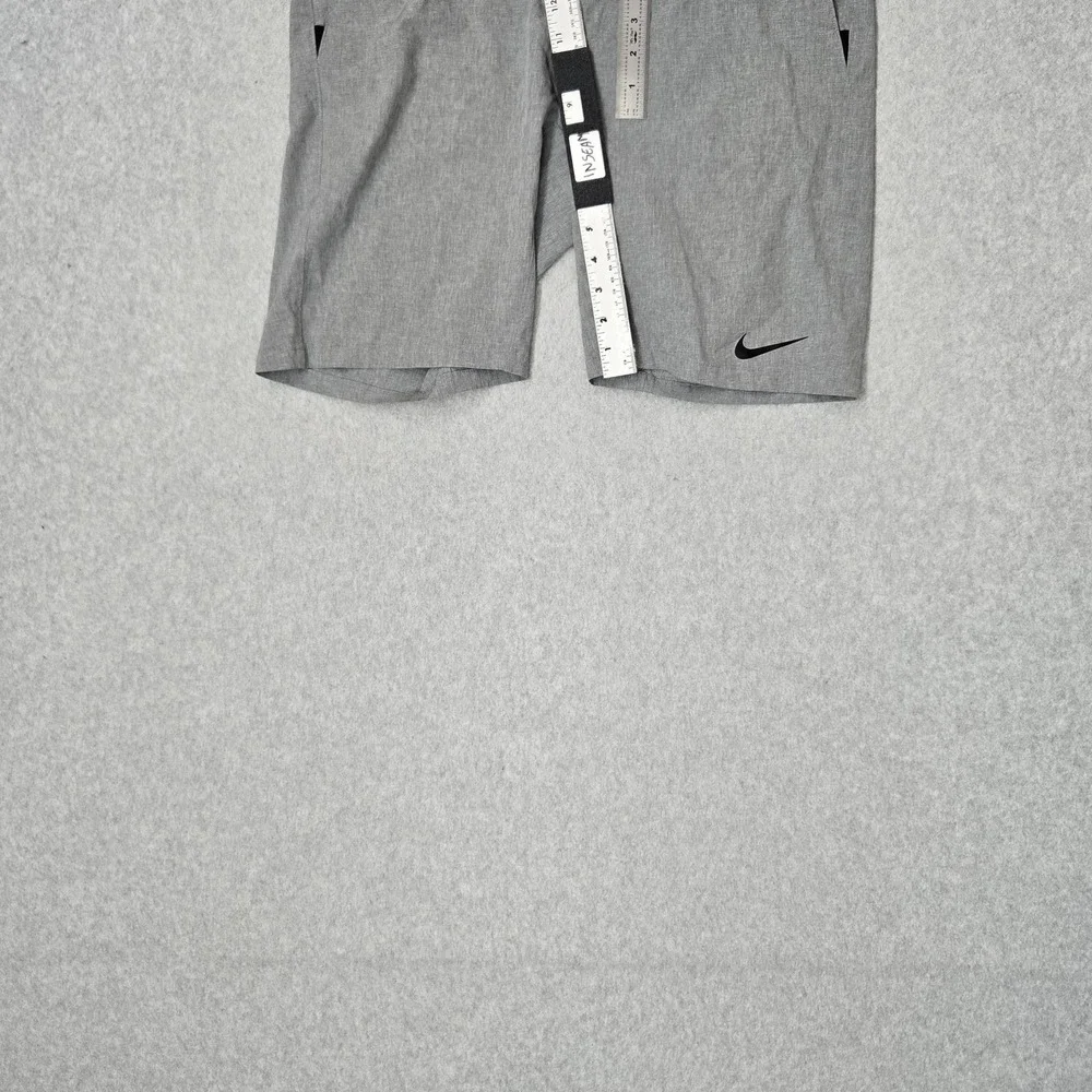 Nike Men Swimwear M (30) Gray Swim Trunks Boardshort Zipper 9